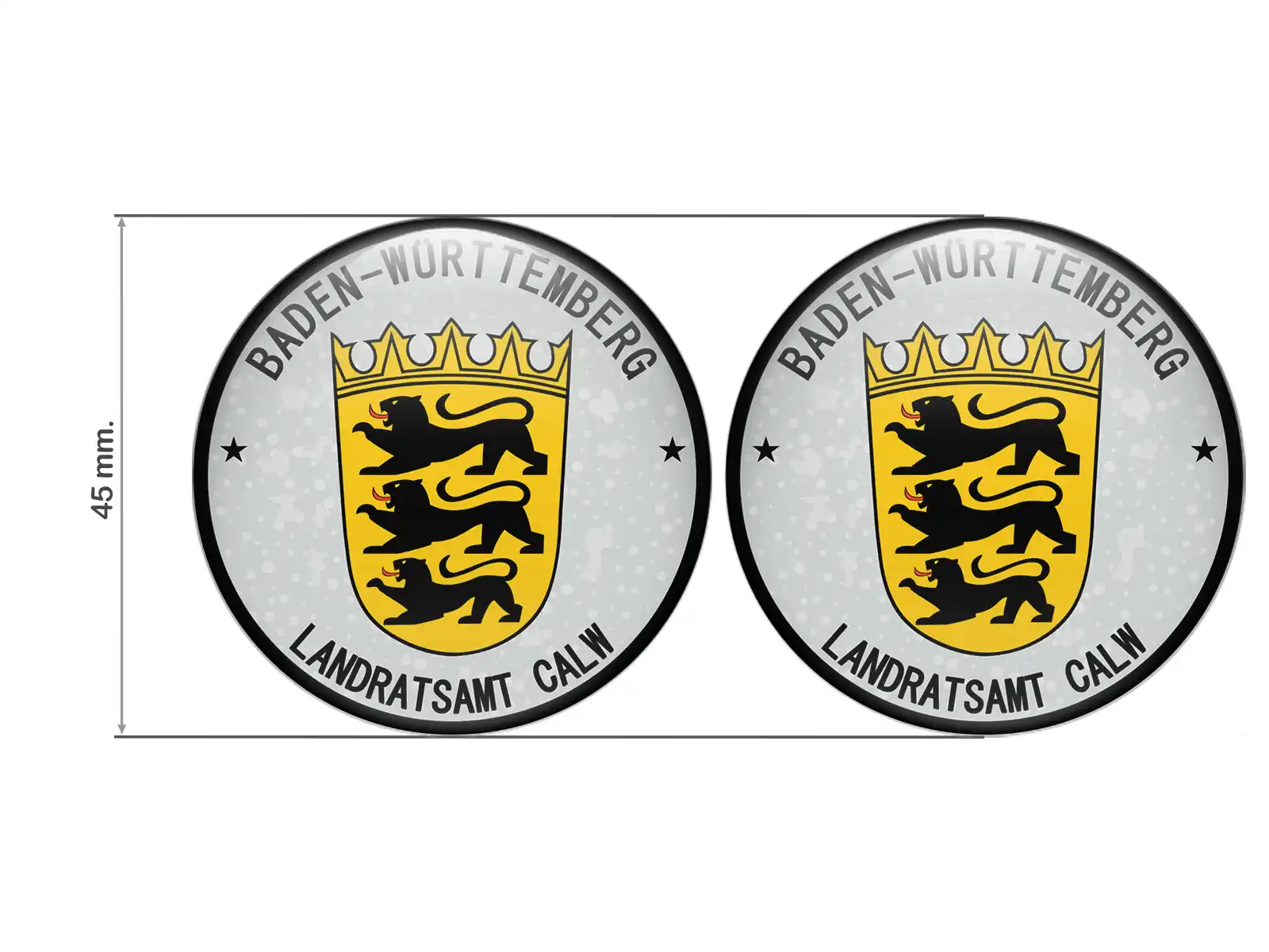 Klebemarke TUV Landratsamt Calw Nummernschild Plakette